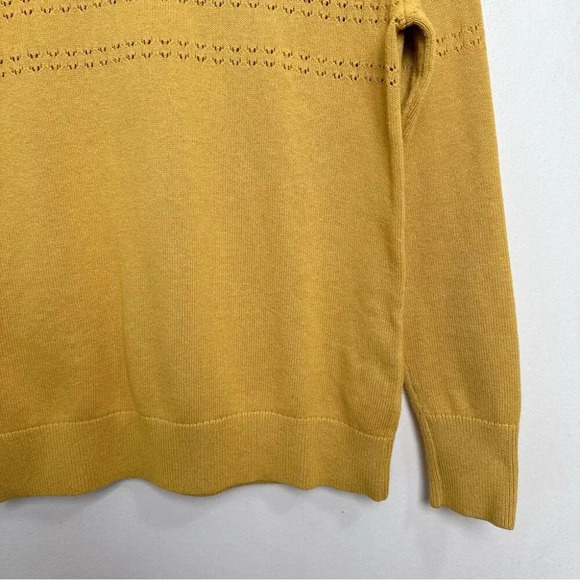 Banana Republic Womens Small  Pointelle Micro-Knit Turtleneck Sweater - Picture 8 of 16